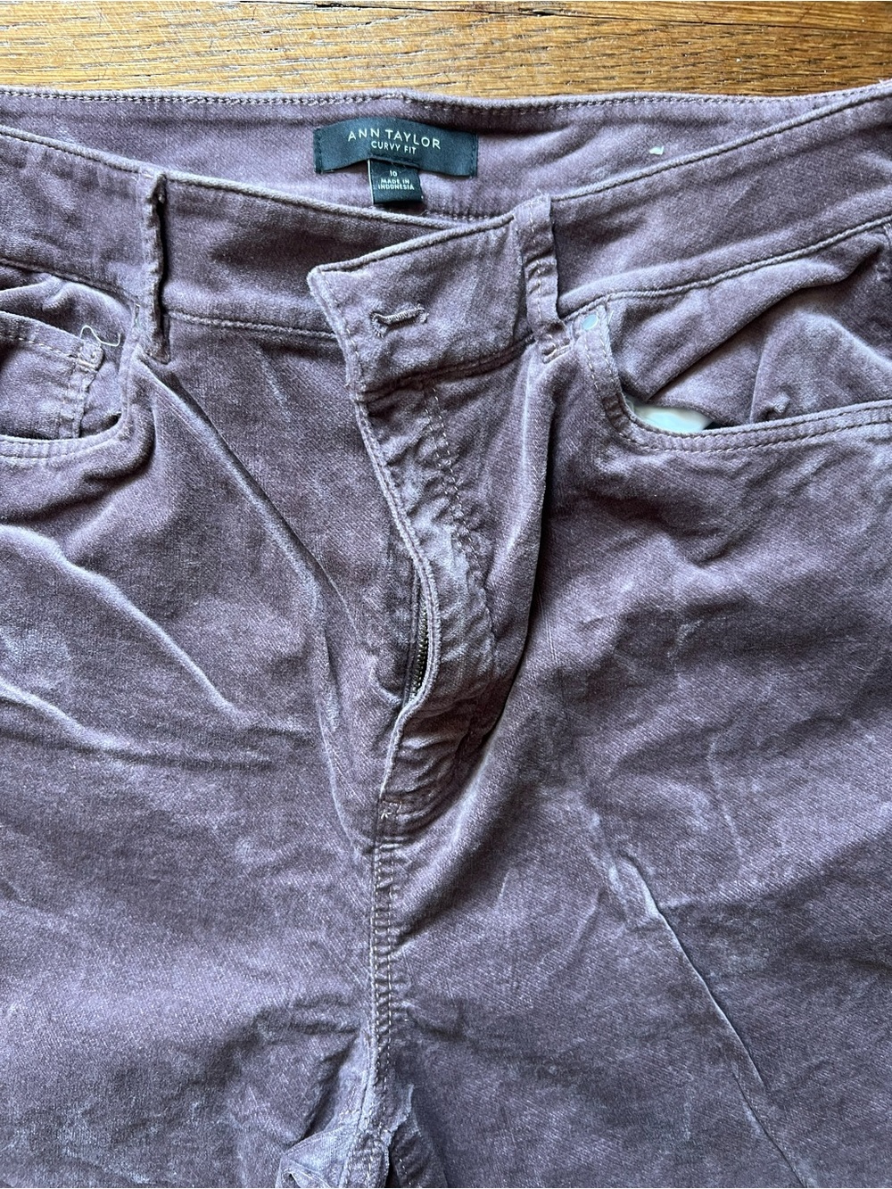 Ann Taylor Men's Corduroy Pants in Mauve Brown